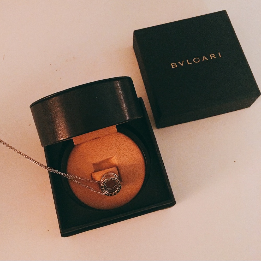 Authentic Bvlgari B. Zero1 Necklace, White Gold